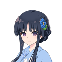 白井夢結/星花の浴衣